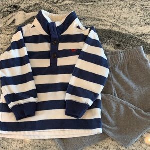 Two piece toddler boy Carters fleece outfit